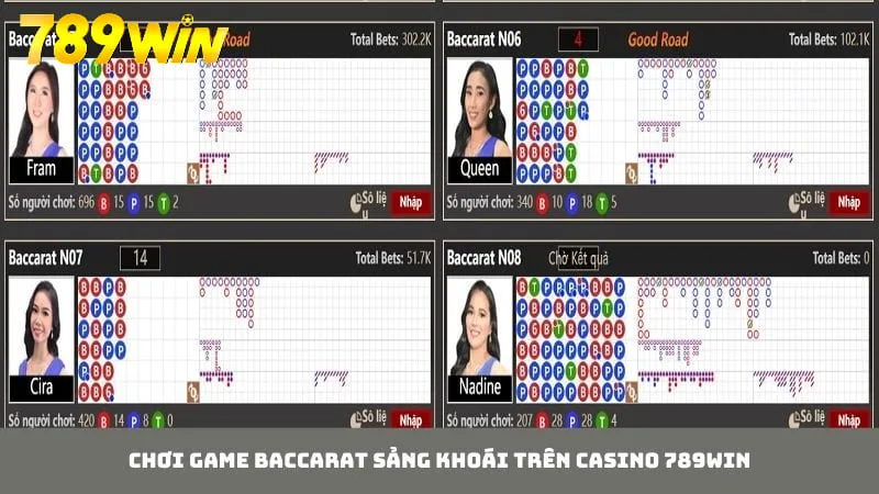 Baccarat là một trong những tựa game nổi bật trên casino 789WIN