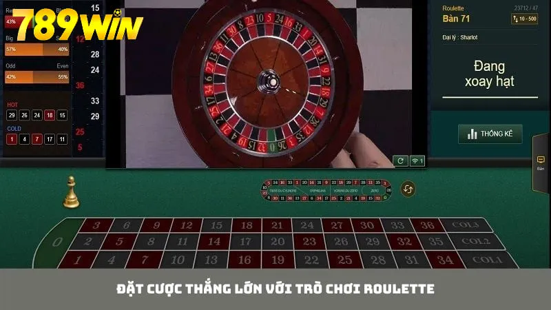 Chơi game Roulette để tìm kiếm cơ hội thắng lớn