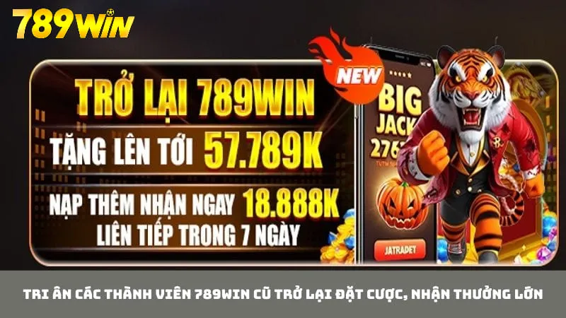 Khuyến mãi 789WIN để tặng thưởng các thành viên cũ tham gia trở lại