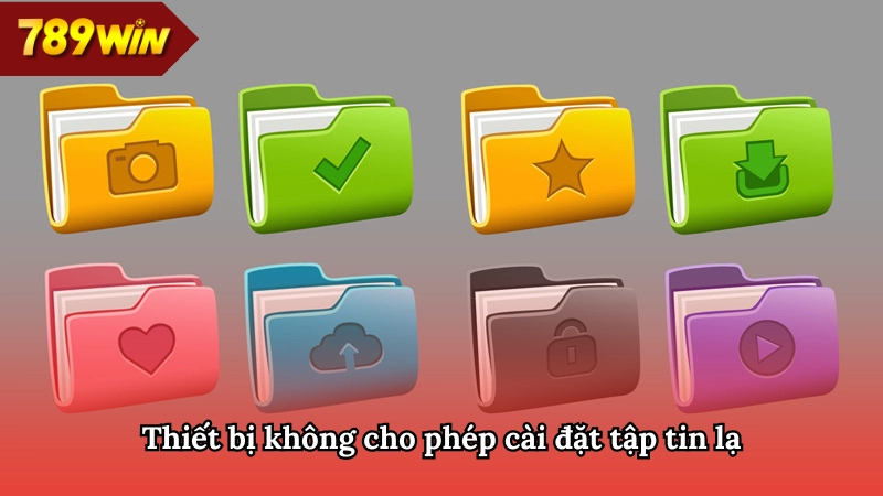 Cần cho phép cài đặt tập tin lạ để tham gia hệ thống