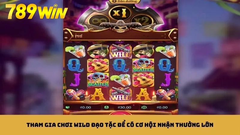 Cơ hội nhận thưởng lớn khi tham gia game slot wild đạo tặc