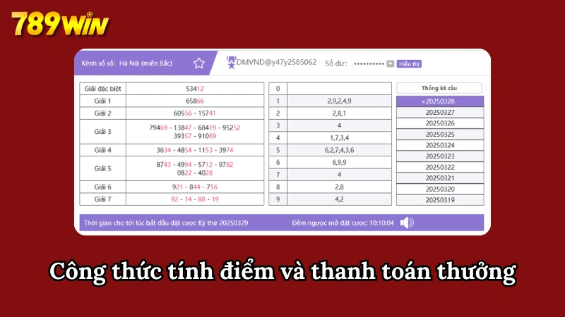Cách tính điểm và nhận thưởng khi tham gia cược xổ số